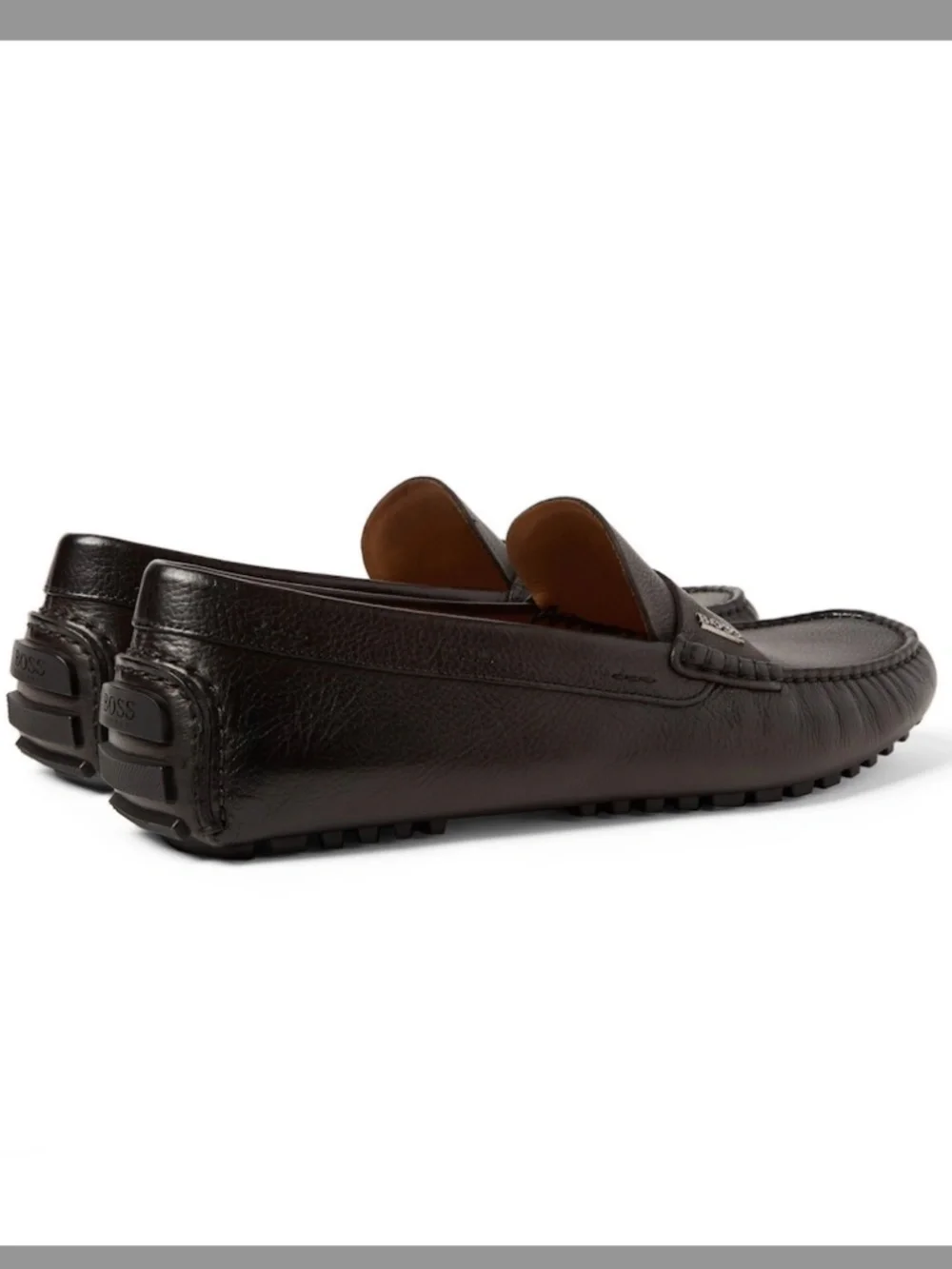 Hugo Boss Leather Penny Loafer Shoes in Size 9